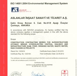 İSO 1401:2004 Environmetal Management System